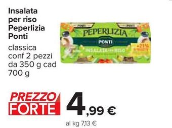 Carrefour Iper Insalata per riso peperlizia ponti offerta