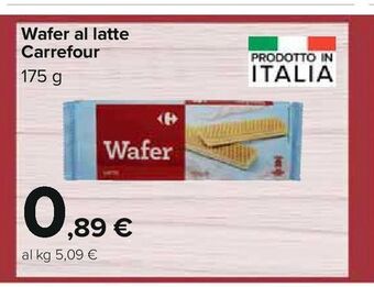 Carrefour Iper Wafer al latte carrefour offerta