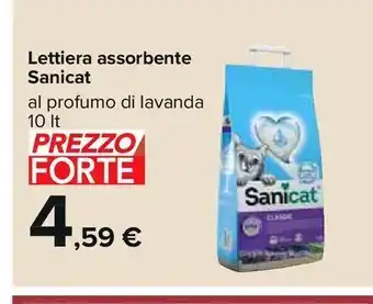 Carrefour Iper Lettiera assorbente sanicat offerta