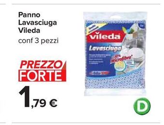 Carrefour Iper Panno lavasciuga vileda offerta