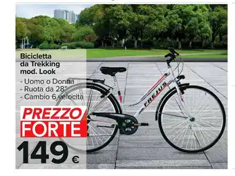 Carrefour Iper Bicicletta da trekking mod. look offerta