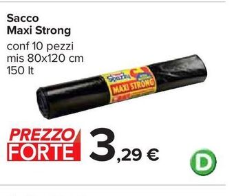 Carrefour Iper Sacco maxi strong offerta