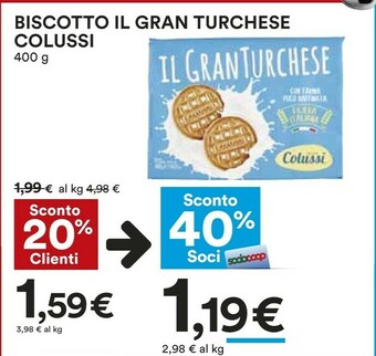 Coop Colussi Biscotti offerta