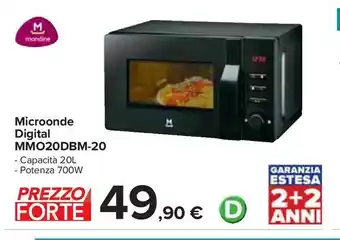 Carrefour Iper Microonde digital mmo20dbm-20 offerta