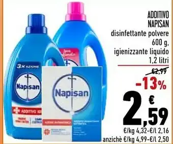 Conad Napisan Additivo Disinfettante Polvere offerta