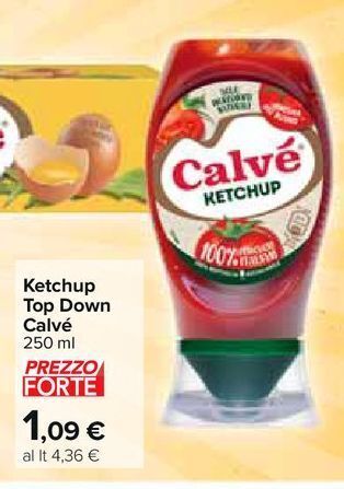 Carrefour Iper Ketchup top down calvé offerta