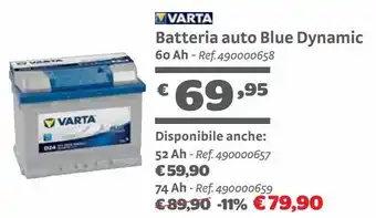 Bricocenter Batteria auto varta offerta