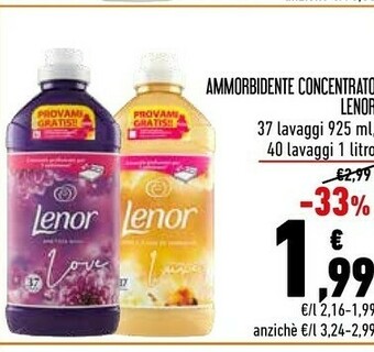 Conad Lenor Ammorbidente Concentrato offerta