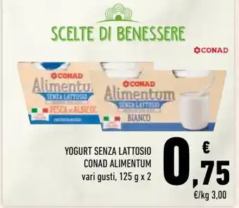 Conad Yogurt senza lattosio conad alimentum offerta