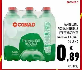 Conad Fardellino acqua minerale effervescente naturale conad offerta