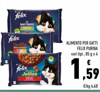 Conad Alimento per gatti felix purina offerta