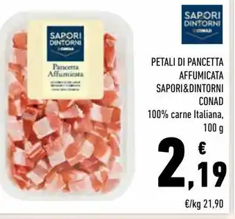 Conad Petali di pancetta affumicata sapori & dintorni conad offerta