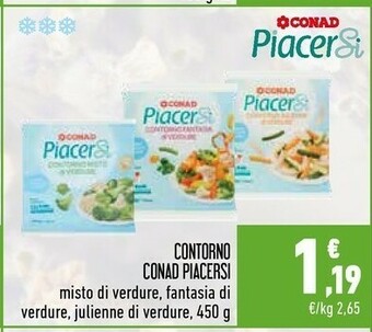 Conad Conad - Contorno Julienne Di Verdure Piacersi 450 G(ml) offerta