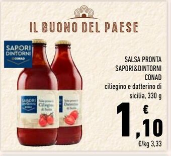 Conad Salsa pronta sapori & dintorni conad offerta
