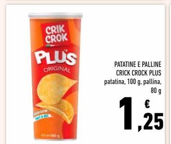 Patatine e palline crik crok plus