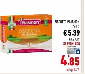 Conad Biscotto plasmon offerta
