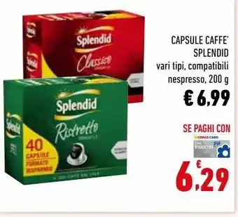 Conad Capsule caffè splendid offerta