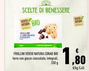 Conad Frollini verso natura conad bio offerta