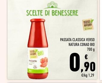 Conad Passata classica verso natura conad bio offerta