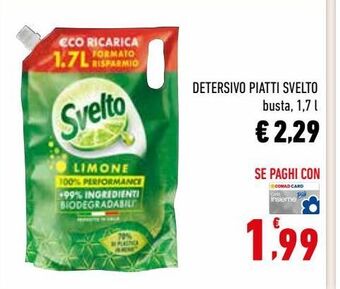 Conad Detersivo piatti svelto offerta