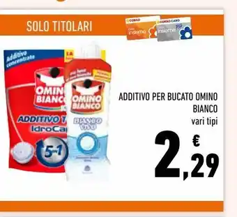 Conad Additivo per bucato omino bianco offerta