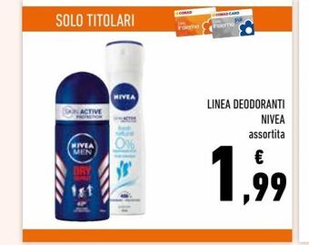 Conad Linea deodoranti nivea offerta