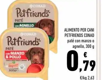 Conad Alimento per cani petfriends conad offerta