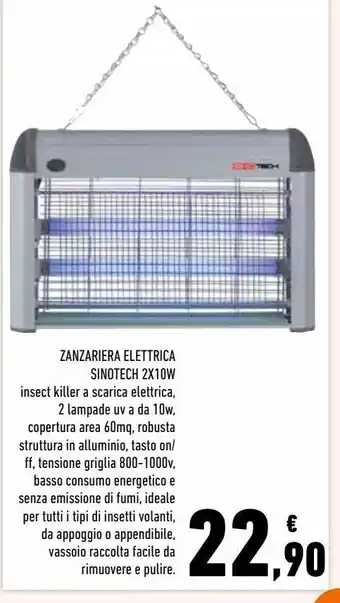 Conad Zanzariera elettrica sinotech 2x10w offerta