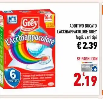 Conad Additivo bucato l'acchiappacolore grey offerta