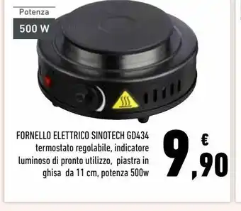 Conad Fornello elettrico sinotech gd434 offerta