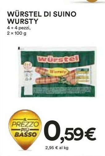 Coop Wursty Wurstel offerta