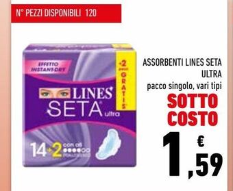 Conad Assorbenti lines seta ultra offerta