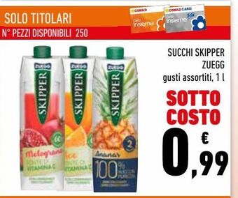 Conad Succhi skipper zuegg offerta