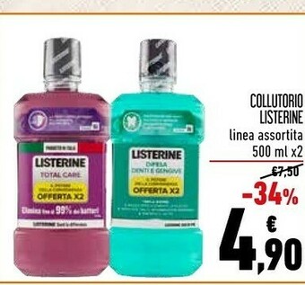 Conad Listerine Colluttorio offerta