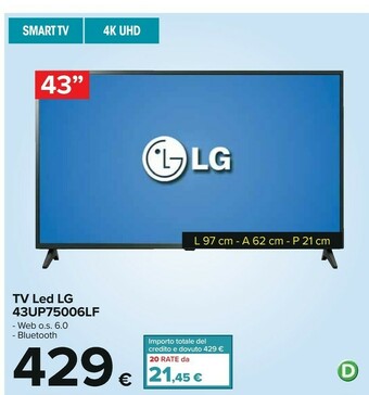 Carrefour LG Samsung Tv offerta