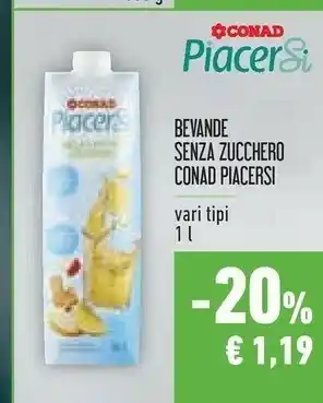 Conad Conad - Piacersi Bevande Senza Zucchero offerta