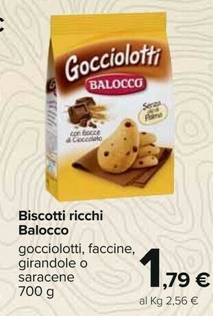 Carrefour Balocco Biscotti offerta