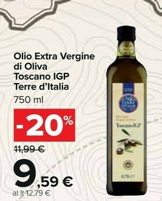 Carrefour Terre d'Italia Olio extravergine di oliva offerta