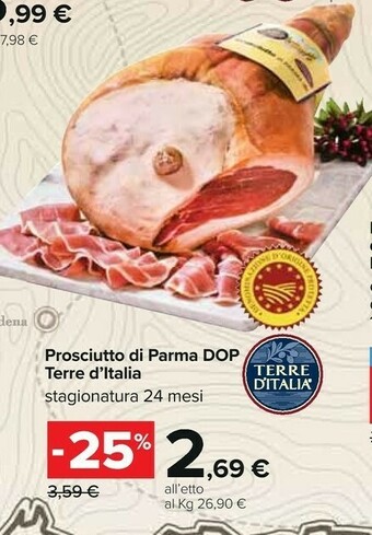 Carrefour Terre D'italia Prosciutto Di Parma Dop offerta