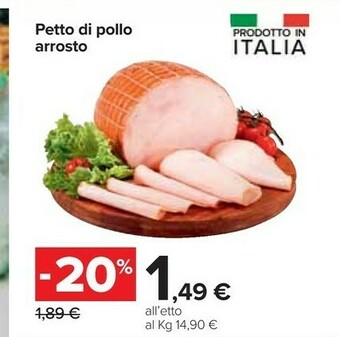 Carrefour Petto Di Pollo Arrosto offerta