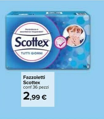 Carrefour Scottex Fazzoletti offerta