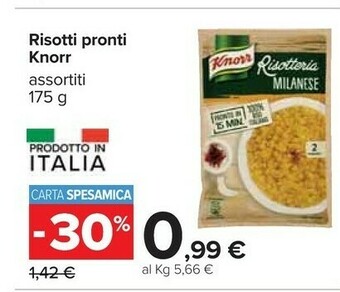 Carrefour Knorr Risotti Pronti offerta