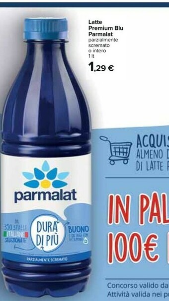 Carrefour Parmalat Latte parzialmente scremato offerta