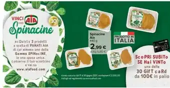 Carrefour Aia Aia Spinacine offerta