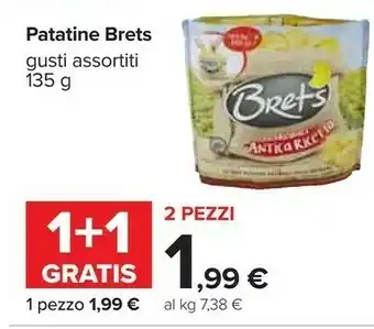 Carrefour Brets Brets - Patatine Pepe Nero 135 g(ml) offerta