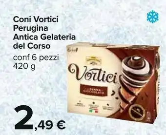 Carrefour Antica Gelateria Del Corso Coni Vortici Perugina offerta