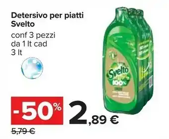 Carrefour Svelto Svelto Detersivo Per Piatti offerta