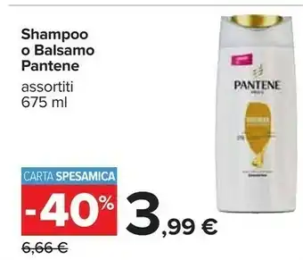 Carrefour Pantene Pantene Shampo O Balsamo offerta