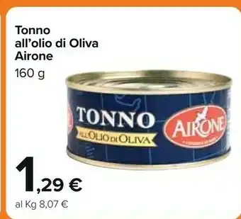 Carrefour Airone Airone Tonno All'olio Di Oliva 160g offerta