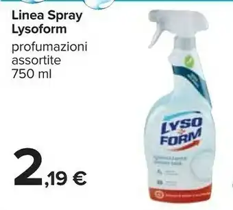 Carrefour Lysoform Linea Spray offerta